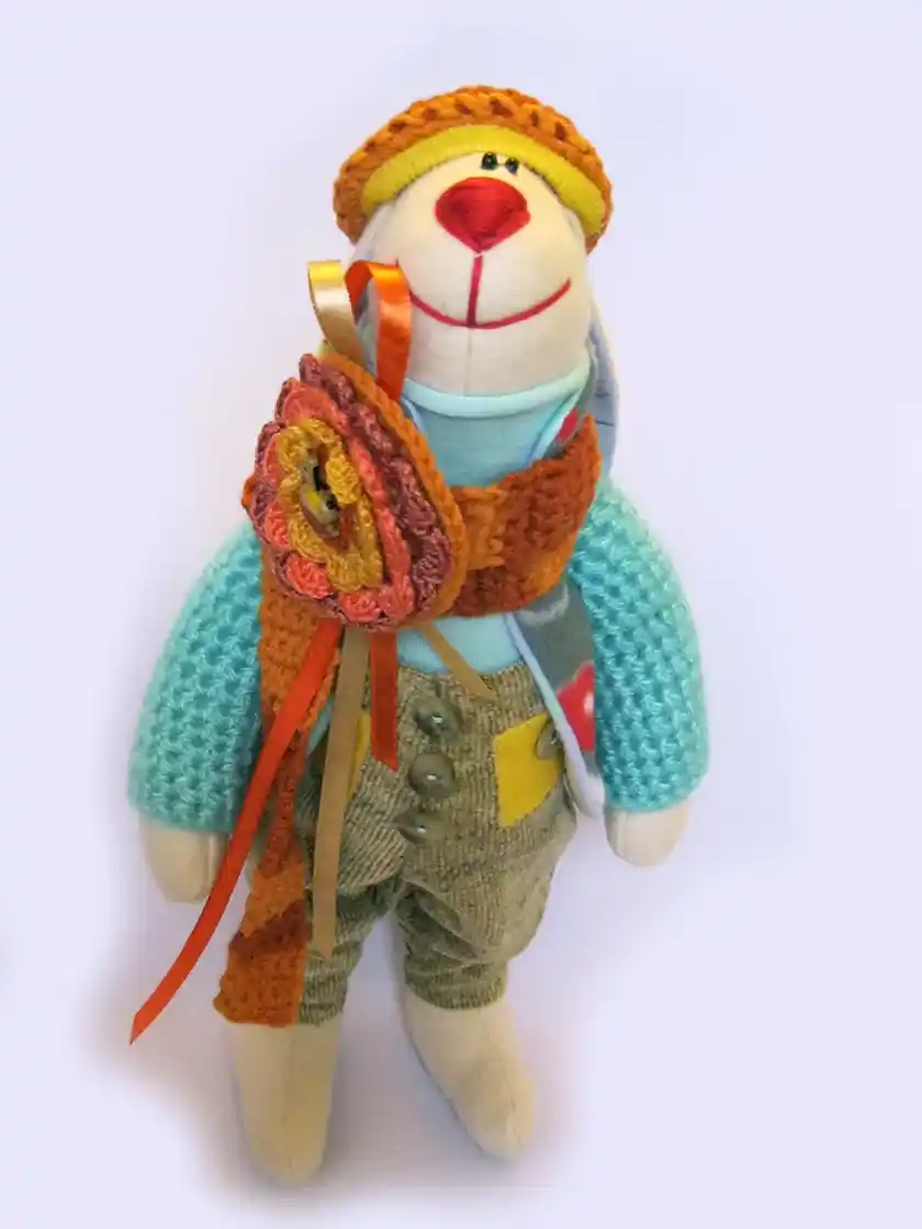 Заяц тильда с длинными ушами