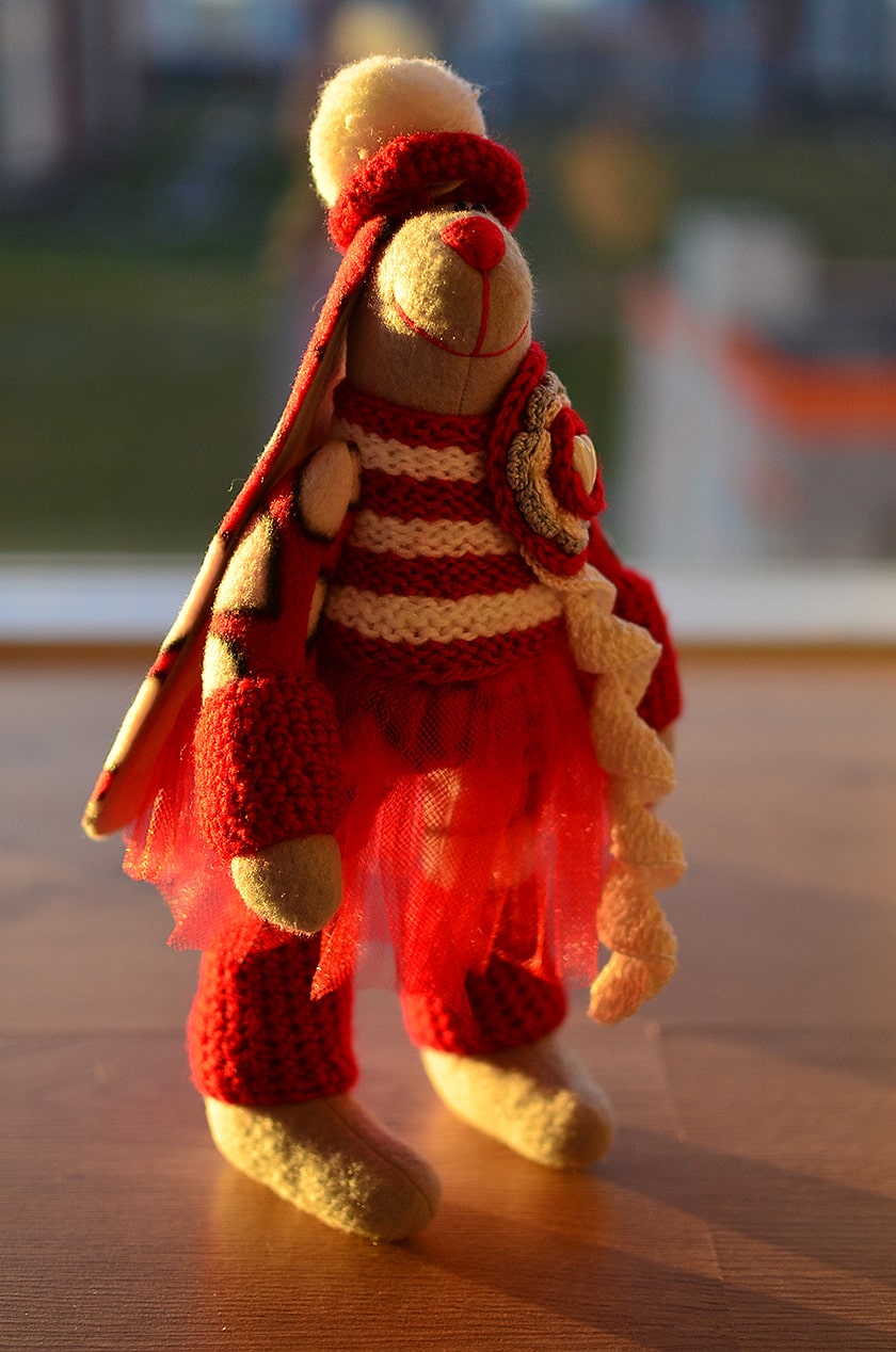 Новогодняя зайка тильда